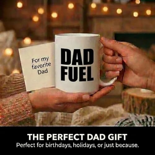 Artisan Owl Dad Fuel Coffee Mug 443ml (15oz) | Funny Ceramic Cup for Father, Husband, Expecting Dad thumbnail 5
