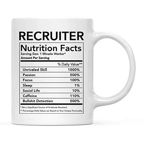 Andaz Press Funny 11oz Ceramic Coffee Mug Thank You Gift for Recruiters | Novelty Gag Birthday Christmas thumbnail 1