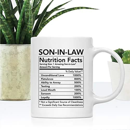 Andaz Press Funny 11oz Ceramic Coffee Tea Mug Thank You Gift Son-in-Law | Novelty Gag Birthday Christmas thumbnail 2