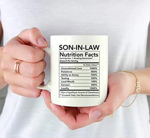 Andaz Press Funny 11oz Ceramic Coffee Tea Mug Thank You Gift Son-in-Law | Novelty Gag Birthday Christmas thumbnail 3