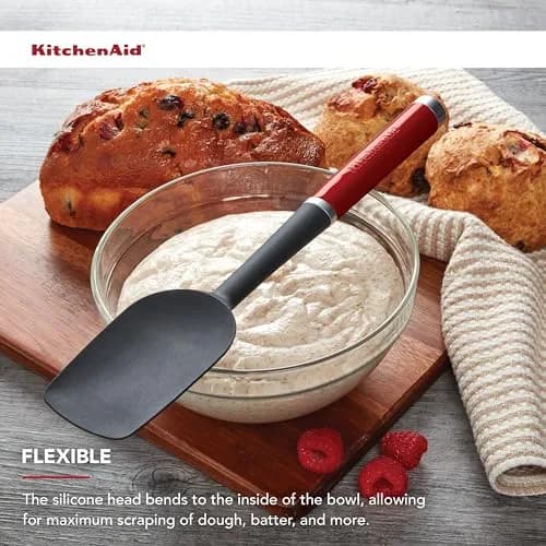 KitchenAid Classic Spoon Spatula Red 29.8 cm (11.75 Inch) | Heat-Resistant Silicone for Indian Kitchens thumbnail 5