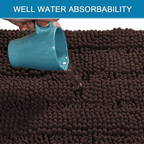 H.VERSAILTEX Thick Chenille Bathroom Rug Mat Set 2 Piece | Extra Soft & Absorbent thumbnail 4