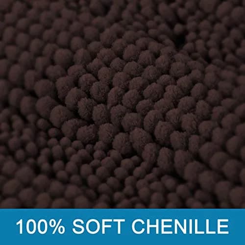 H.VERSAILTEX Thick Chenille Bathroom Rug Mat Set 2 Piece | Extra Soft & Absorbent thumbnail 2