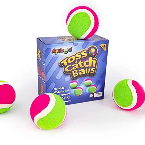 Ayeboovi Replacement Sticky Balls 4 Packs, 72.6g (2.6 Inch Diameter) | Toss and Catch Game Balls thumbnail 7