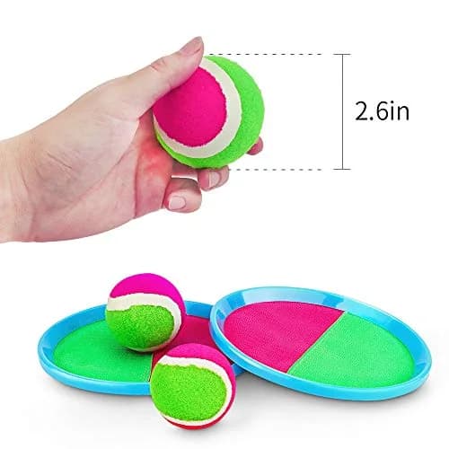Ayeboovi Replacement Sticky Balls 4 Packs, 72.6g (2.6 Inch Diameter) | Toss and Catch Game Balls thumbnail 3