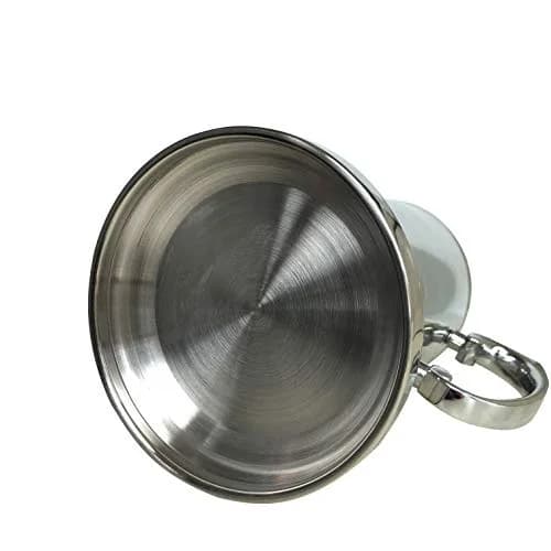 N2 20oz Double Wall Stainless Steel Beer Mug Shaker Handle Silver | Classic 18/8 Steel Drinkware (20oz, 580ml) thumbnail 3