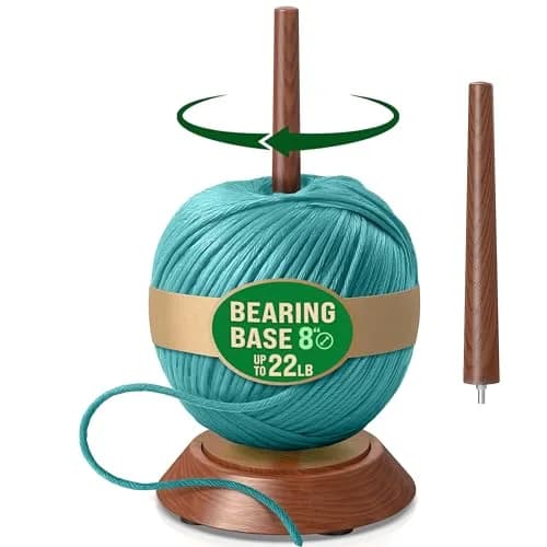 BarvA Wooden Yarn Holder with Bearing Spinner & Extra Spindle | 10.0 kg (22 Lb) Capacity thumbnail 1