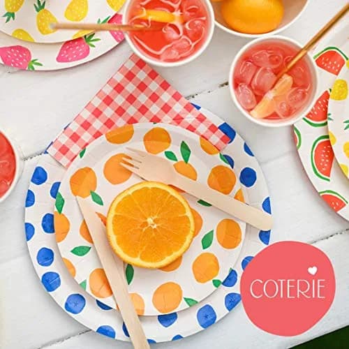 Coterie Fruit Large Paper Plates 9.25" | Summer Party, Kids Birthday, Baby Shower thumbnail 4