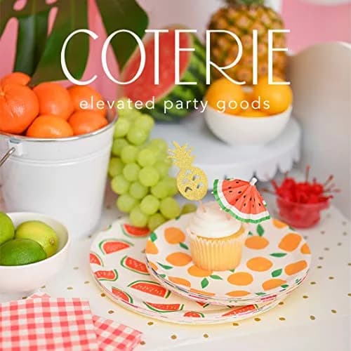 Coterie Fruit Large Paper Plates 9.25" | Summer Party, Kids Birthday, Baby Shower thumbnail 3