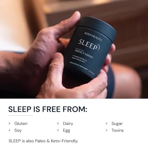 BodyHealth Sleep, Sleep Aid & Supplement for Adults, 3 mg Melatonin, Non-Habit Forming, 90 Capsules | Deep Rest & Stress Relief thumbnail 6