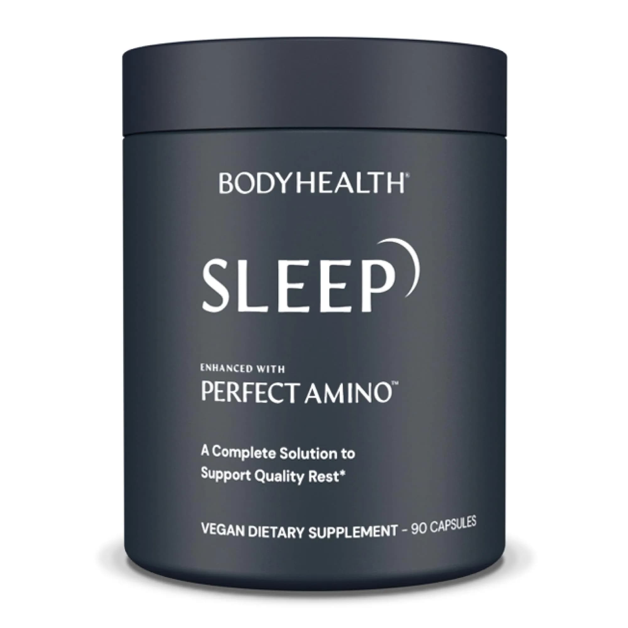 BodyHealth Sleep, Sleep Aid & Supplement for Adults, 3 mg Melatonin, Non-Habit Forming, 90 Capsules | Deep Rest & Stress Relief