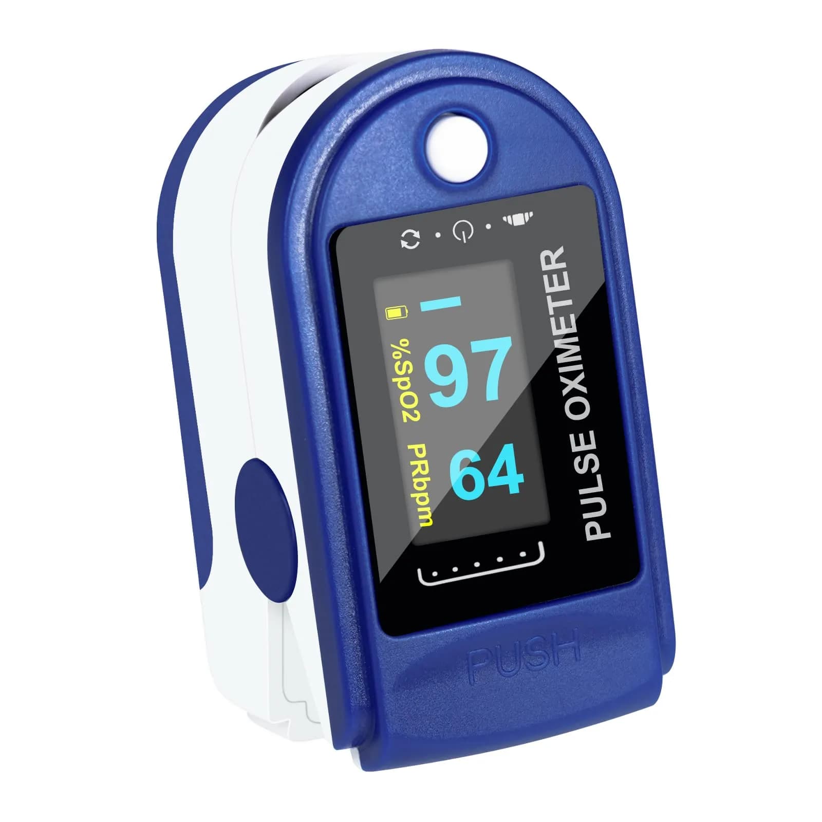 Easy@Home Fingertip Pulse Oximeter with Waveform Display | Accurate & Portable for Sports & Aviation
