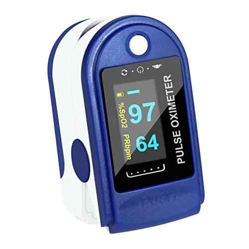 Easy@Home Fingertip Pulse Oximeter with Waveform Display | Accurate & Portable for Sports & Aviation thumbnail 1