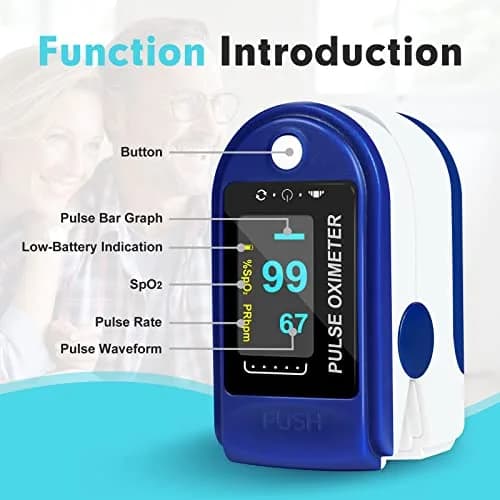 Easy@Home Fingertip Pulse Oximeter with Waveform Display | Accurate & Portable for Sports & Aviation thumbnail 2