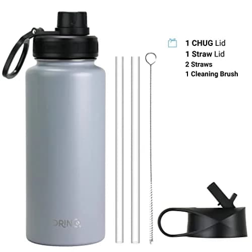 Drinco Stainless Steel Water Bottle 32oz Vacuum Insulated Wide Mouth Leak Proof Keep Cold Sport Camping Hiking thumbnail 2