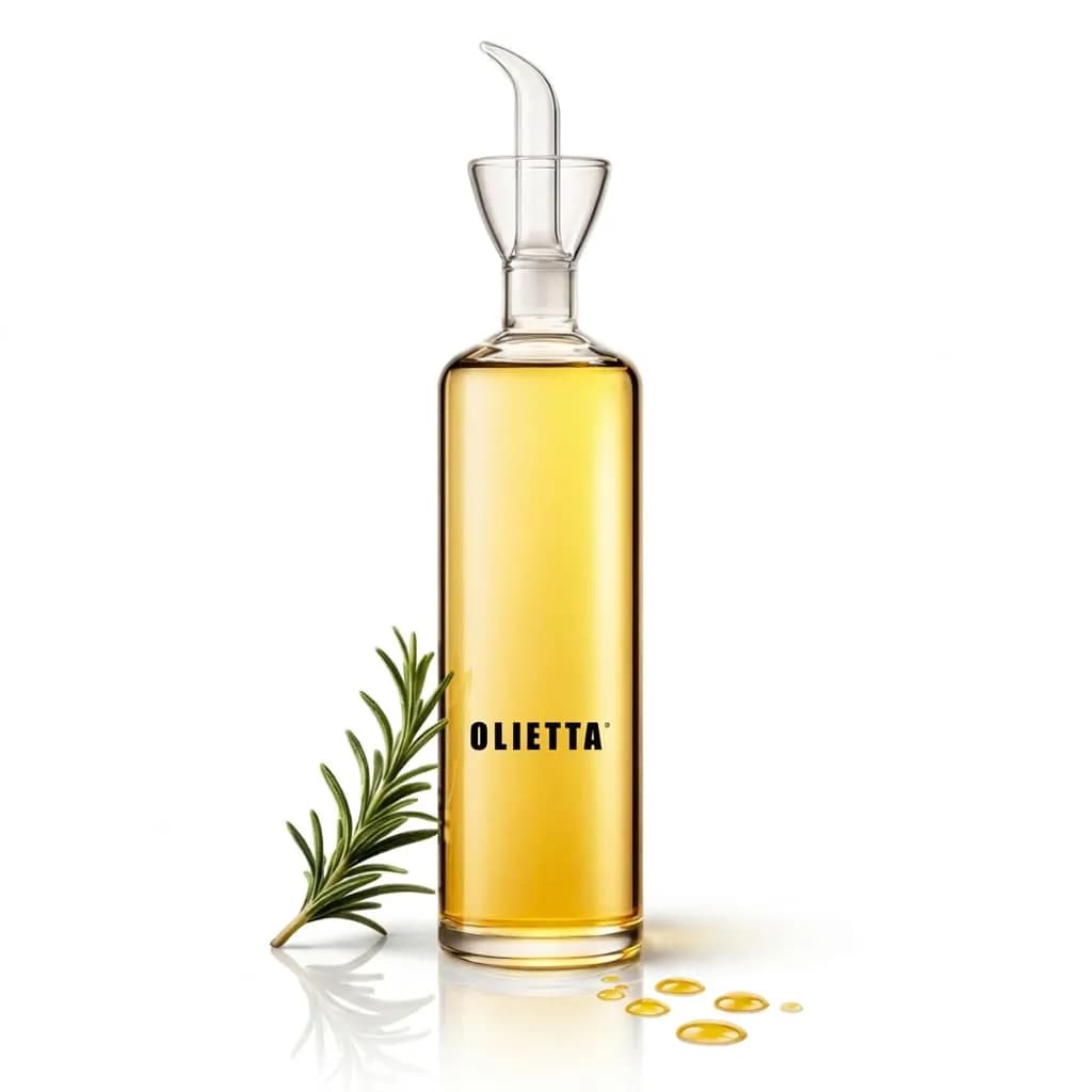 Olietta 17 fl oz Borosilicate Glass Oil Dispenser | Drip-Proof, Heat-Resistant Kitchen Bottle