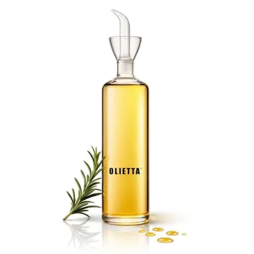 Olietta 17 fl oz Borosilicate Glass Oil Dispenser | Drip-Proof, Heat-Resistant Kitchen Bottle thumbnail 1