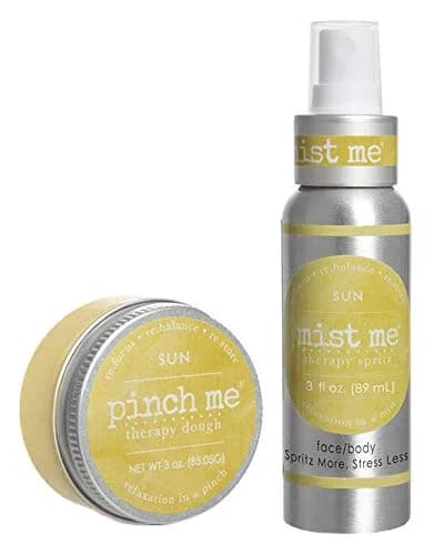 Pinch Me Stress Relief Combo Pack Mist Me Spray and Pinch Me Dough - 3 oz (Sun) | Relaxing sensory set for adults - main product image