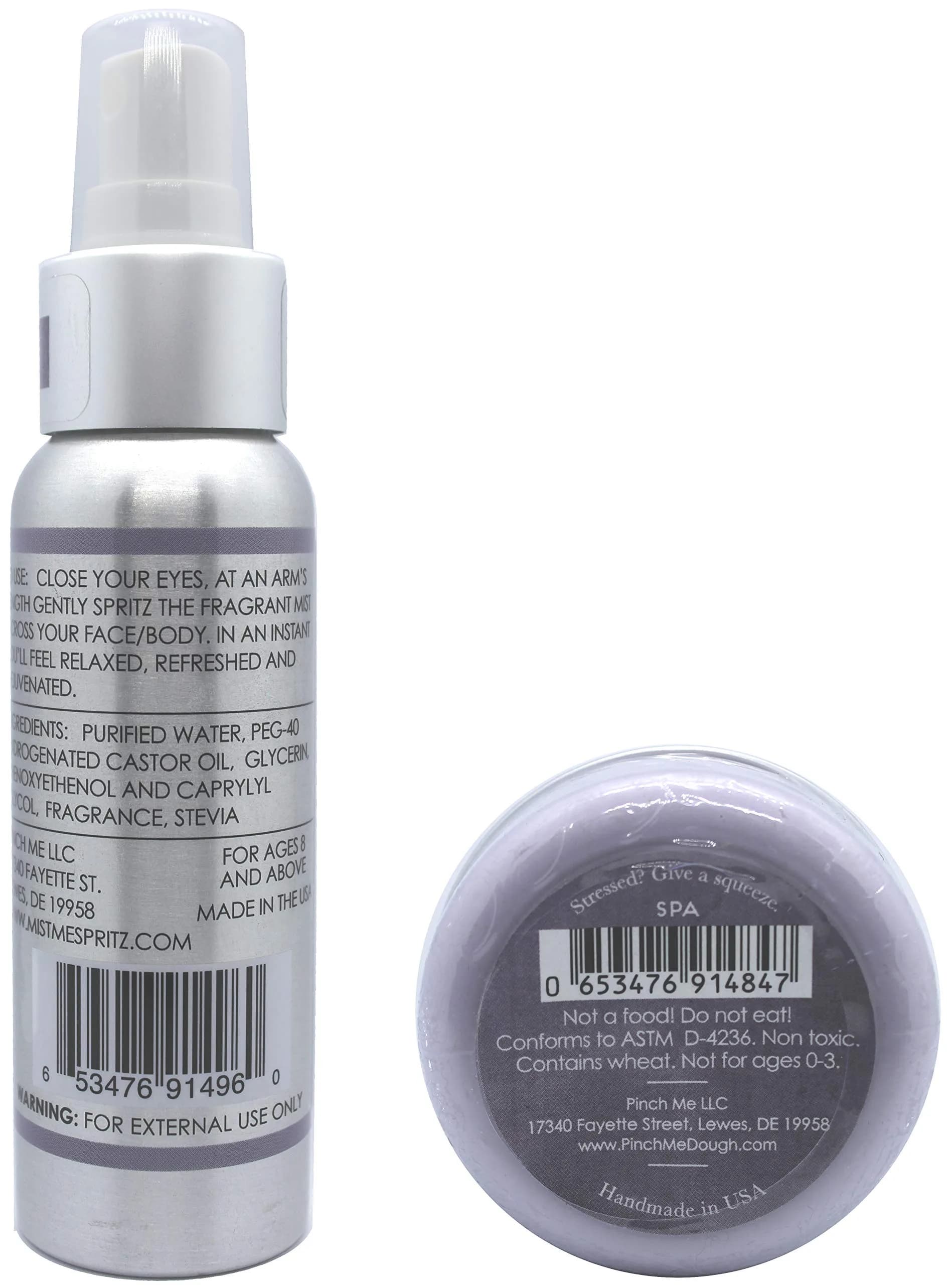 Pinch Me Stress Relief Combo Pack Mist Me Spray and Pinch Me Dough - 3 oz | Aromatherapy for Relaxation