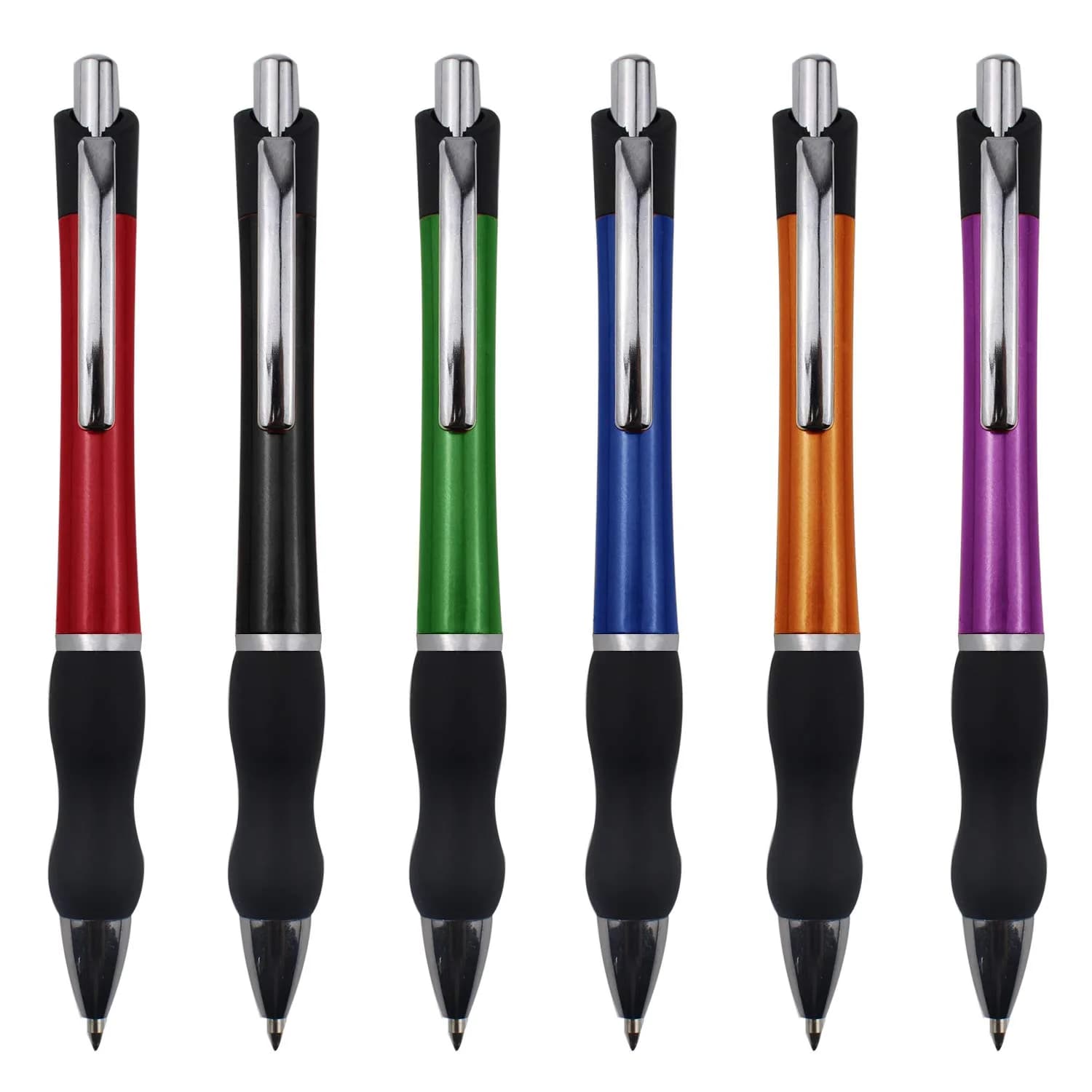 MiSiBao Retractable Ballpoint Pens Black Ink 1mm Medium Point | Smooth, Refillable, for Office & School (140mm)