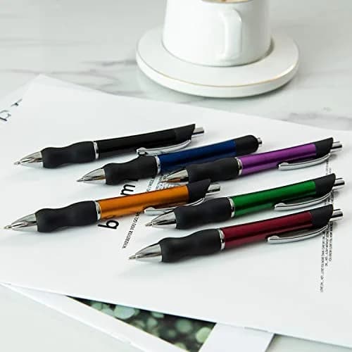 MiSiBao Retractable Ballpoint Pens Black Ink 1mm Medium Point | Smooth, Refillable, for Office & School (140mm) thumbnail 4