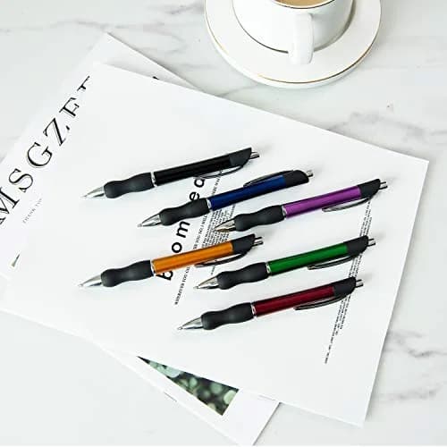 MiSiBao Retractable Ballpoint Pens Black Ink 1mm Medium Point | Smooth, Refillable, for Office & School (140mm) thumbnail 5