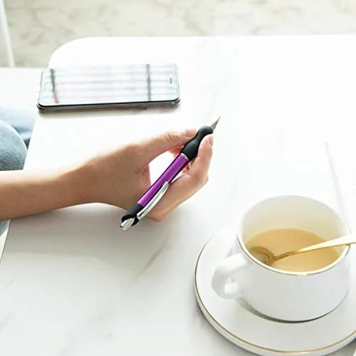 MiSiBao Retractable Ballpoint Pens Black Ink 1mm Medium Point | Smooth, Refillable, for Office & School (140mm) thumbnail 7