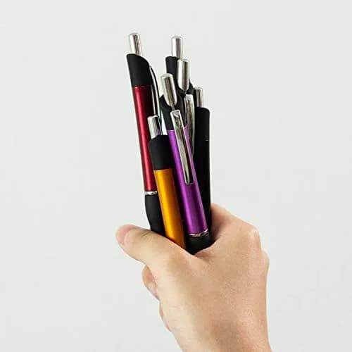 MiSiBao Retractable Ballpoint Pens Black Ink 1mm Medium Point | Smooth, Refillable, for Office & School (140mm) thumbnail 8