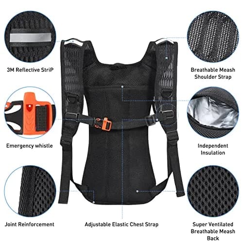 KUYOU Rave Hydration Pack 2L | Festival & Outdoor Water Backpack (100 words) thumbnail 4