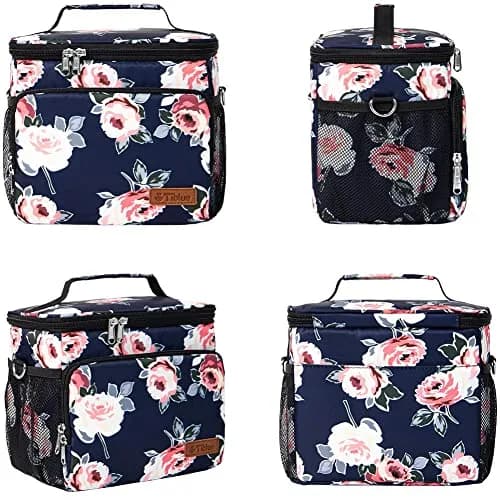 Tiblue Insulated Lunch Bag for Women/Men - Reusable Cooler Bag with Adjustable Shoulder Strap (Medium, Brave Ocean Camouflage) thumbnail 8