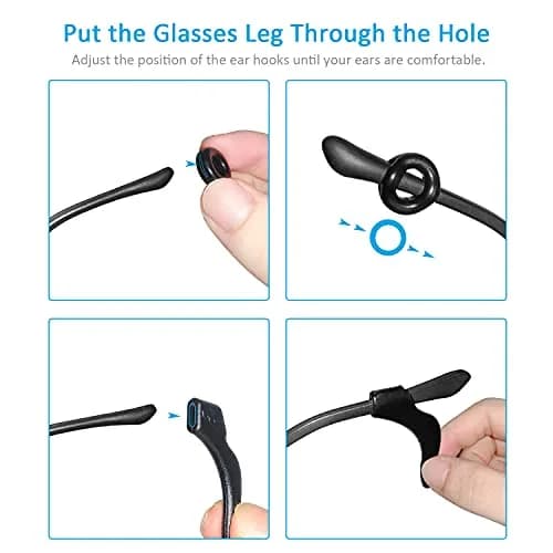 Mcyye Eyeglasses Ear Grips Silicone Anti Slip Retainer for Kids & Adults | Keep Glasses from Slipping thumbnail 5