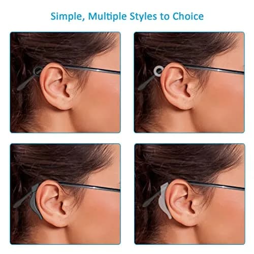 Mcyye Eyeglasses Ear Grips Silicone Anti Slip Retainer for Kids & Adults | Keep Glasses from Slipping thumbnail 2