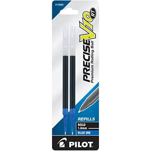 PILOT Precise V10 RT Ink Refills 1.0 mm Blue | Super smooth liquid ink for bold pens thumbnail 1