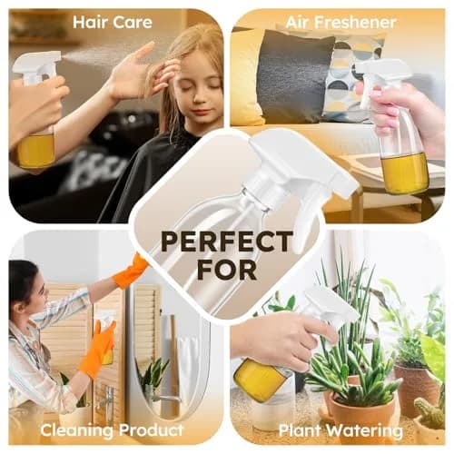 Tecohouse Glass Spray Bottles 8oz | Eco-Friendly Reusable Clear Glass Spray Bottles thumbnail 6