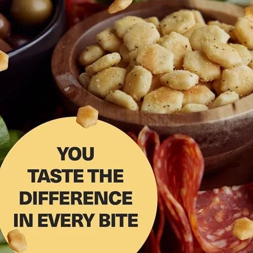 Wicked Mix Soup & Oyster Crackers - Saltine & Salted Flavored Mini Puffed Soup, Savory Snacking Mix, Seasoned Croutons Salad Toppers, Crackers for Chili 6oz (Crushed Red Pepper, Pack of 12) thumbnail 7