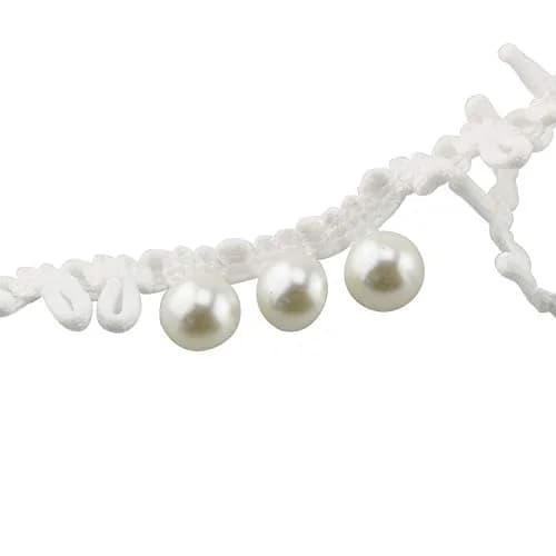 Tegg White Lace Edge Elastic Button Loops 13m (42ft) | Vintage Style Sewing Craft Trim thumbnail 4
