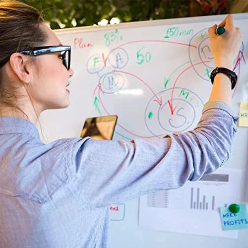 X Board Magnetic Whiteboard 72 x 40 Inches | Large Magnetic Dry Erase Surface for Office & School thumbnail 6