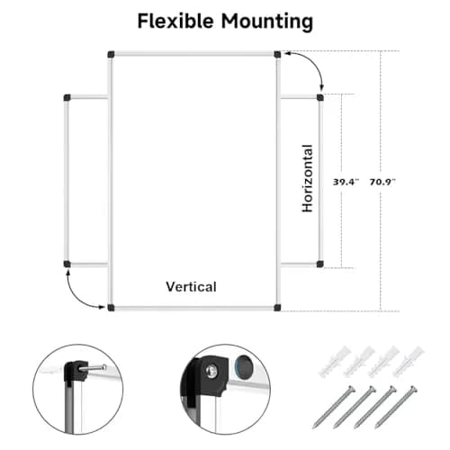 X Board Magnetic Whiteboard 72 x 40 Inches | Large Magnetic Dry Erase Surface for Office & School thumbnail 3