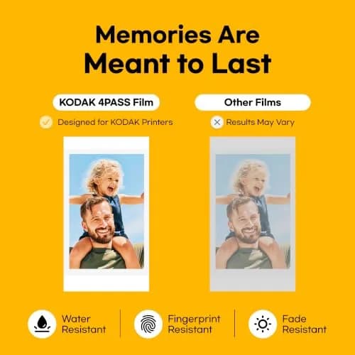 KODAK Dock Plus 4x6 Photo Printer with Docking Station & 50 Sheets | Smartphone Compatible, 4PASS Dye Sublimation, Water & Fade Resistant thumbnail 8
