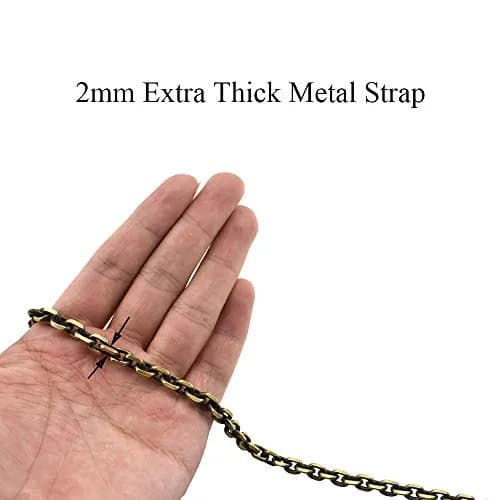 HAHIYO Mini Pochette Purse Chain Strap 55.1 Inches | 6mm Wide Bronze for Shoulder & Crossbody thumbnail 3