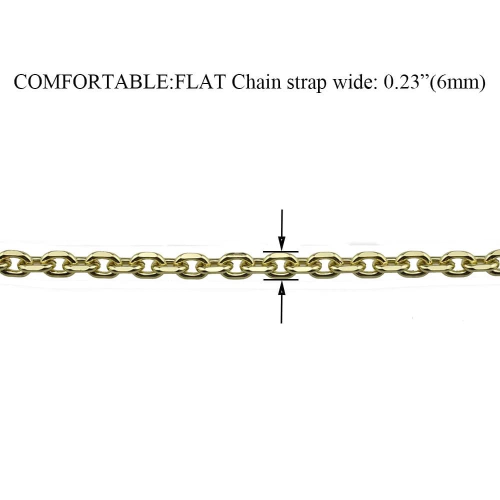 HAHIYO Mini Pochette Purse Chain Strap 15.7 Inches Light Gold | Slim Wide 6mm for LV thumbnail 2