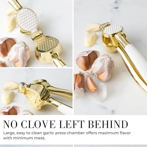 Styled Settings White & Gold Cooking Utensils Set, 8-Piece | Glamorous Kitchen Tools for Modern Homes thumbnail 7