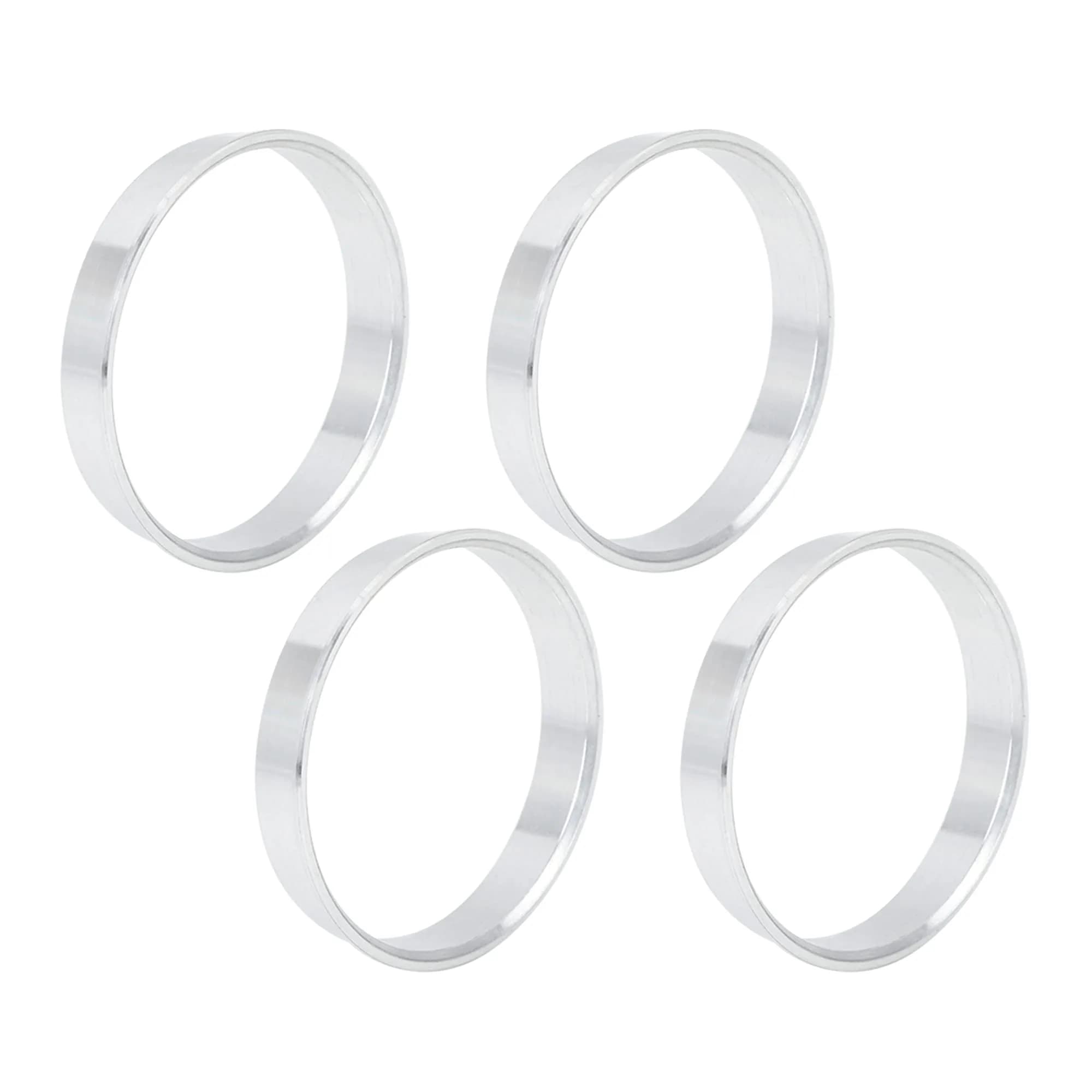 X AUTOHAUX Aluminium Alloy Hub Centric Rings 56.6mm (2.23") to 54.1mm (2.13") | Eliminate Steering Vibrations — 56.6mm