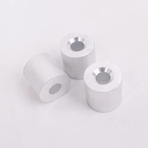 HIGOOD Wire Rope Stop Sleeve 1/4" Aluminum Alloy PK 25 | Strong, Economical Cable Fixing thumbnail 3