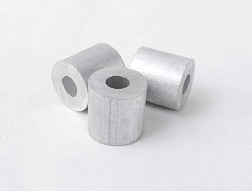HIGOOD Wire Rope Stop Sleeve 3/16" Aluminum Alloy PK 50 | Strong Cable Fixing Solution thumbnail 5