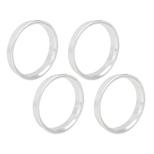X AUTOHAUX 60.1mm to 54.1mm Aluminium Alloy Hub Centric Rings (4-Pack, Silver Tone) | Eliminate Steering Vibrations thumbnail 1