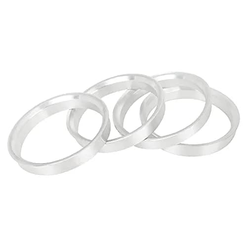 X AUTOHAUX 60.1mm to 54.1mm Aluminium Alloy Hub Centric Rings (4-Pack, Silver Tone) | Eliminate Steering Vibrations thumbnail 6