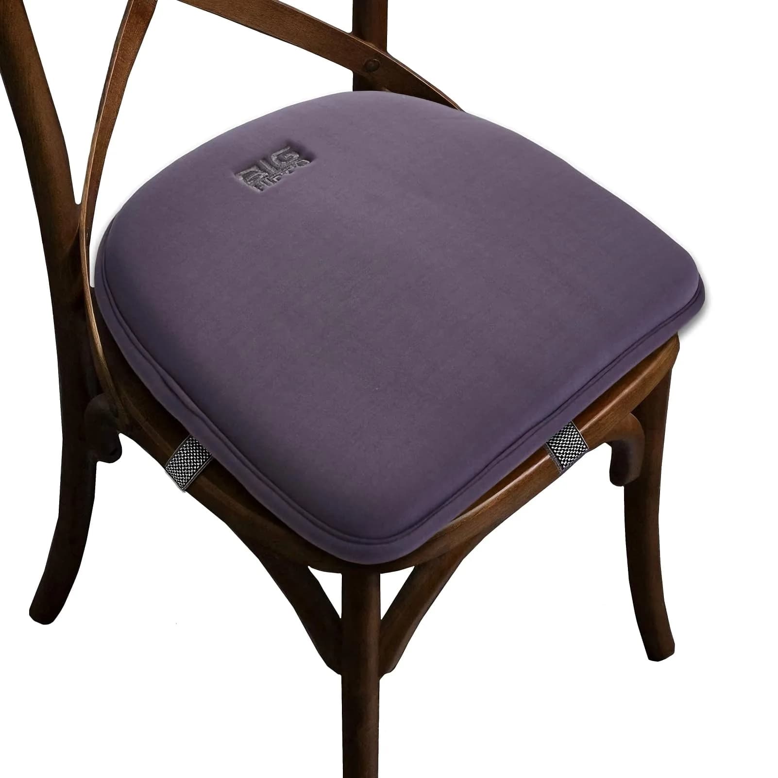 Big Hippo Memory Foam Chair Cushion 16.5in x 16.1in | Extra Thick Non-Slip Seat Pad for Home & Office — Grey