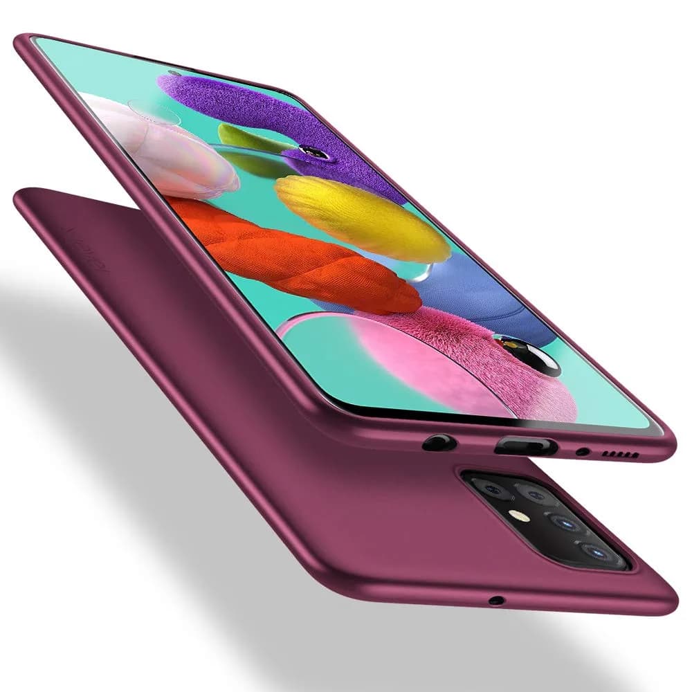 X-level Galaxy A51 Case Slim Fit Red | Ultra Thin TPU Cover with Perfect Fit — Winered