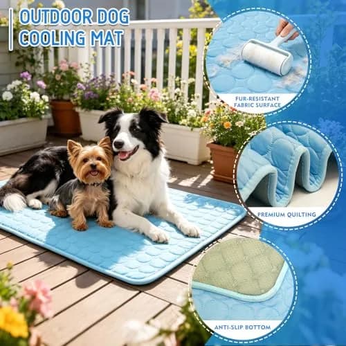 dgdgbaby Portable Dog Cooling Mat 22x28 in | Self-Cooling, Washable, Non-Slip Summer Bed thumbnail 2